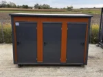 Container sanitario a padiglione con tripla cabina
