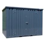 Container smontabile antracite 3 x 2 metri – con doppia porta (lato lungo)