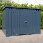 Container smontabile antracite 3 x 2 metri – con doppia porta (lato lungo) - immagine 2